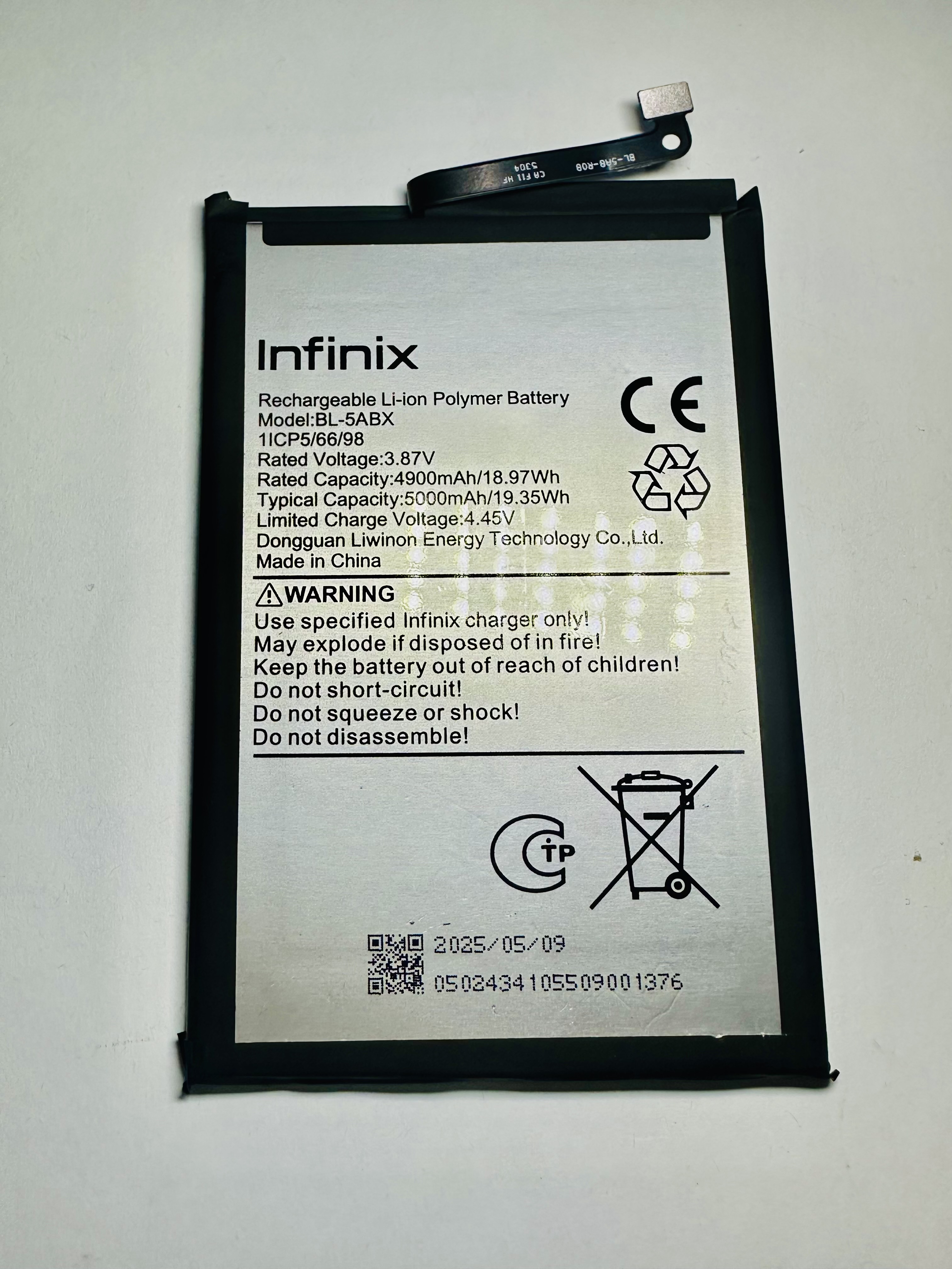 Bateria Infinix Hot 50 Modelo:BL-5ABX