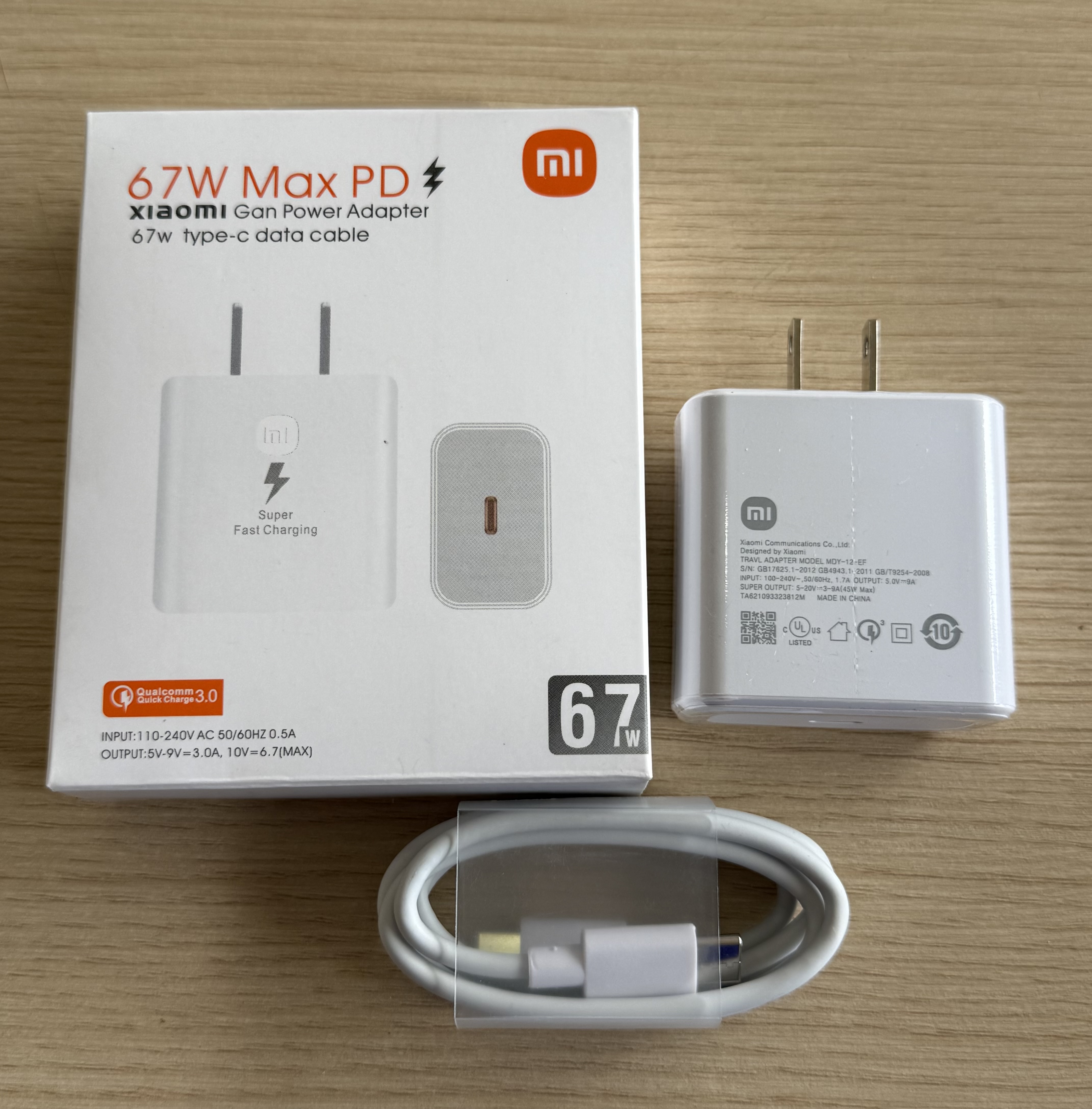 Cargador Xiaomi 67w