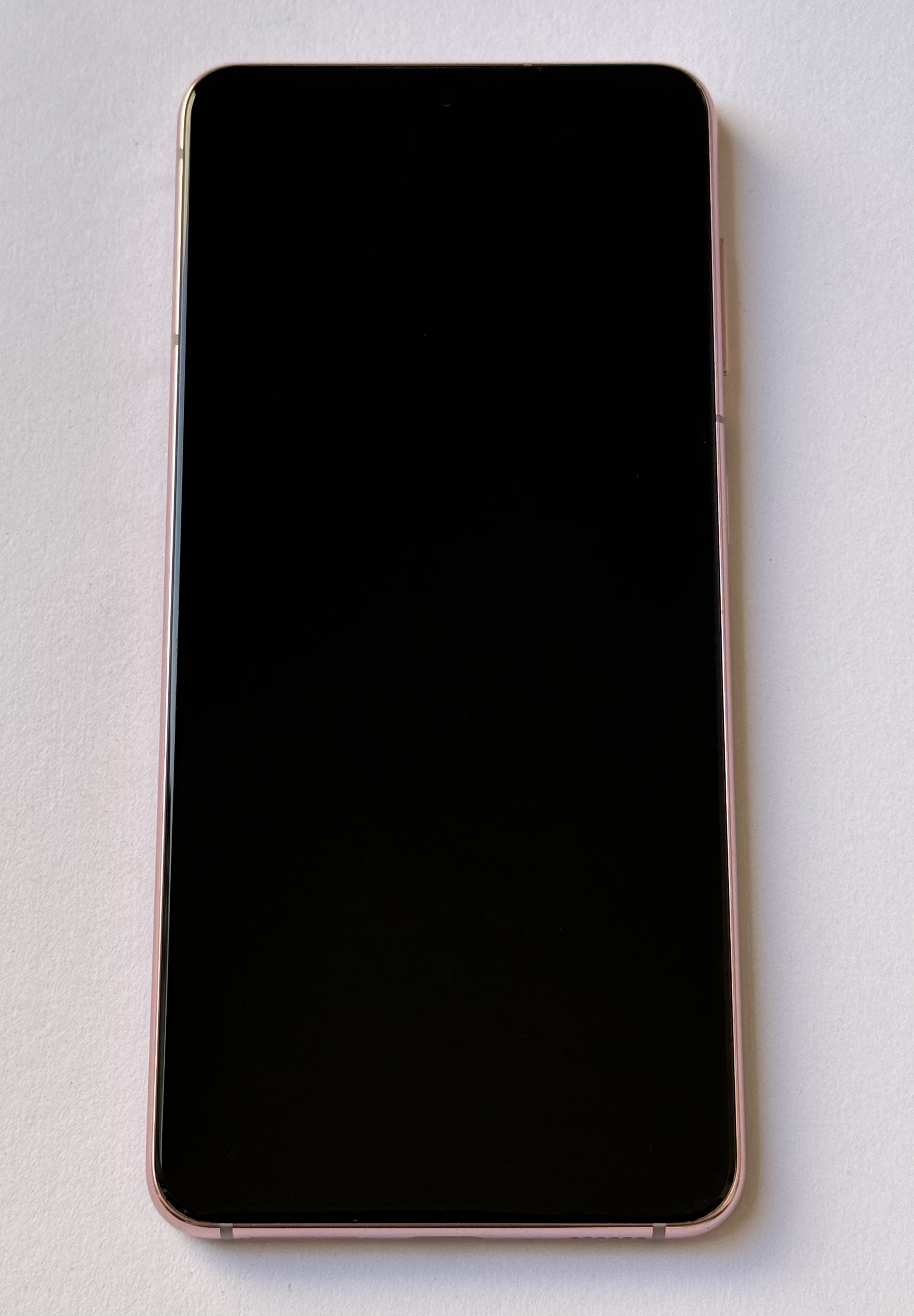 Pantalla Samsung S21 Con Marco Rosado Original Usado tiene un punto en la pantalla